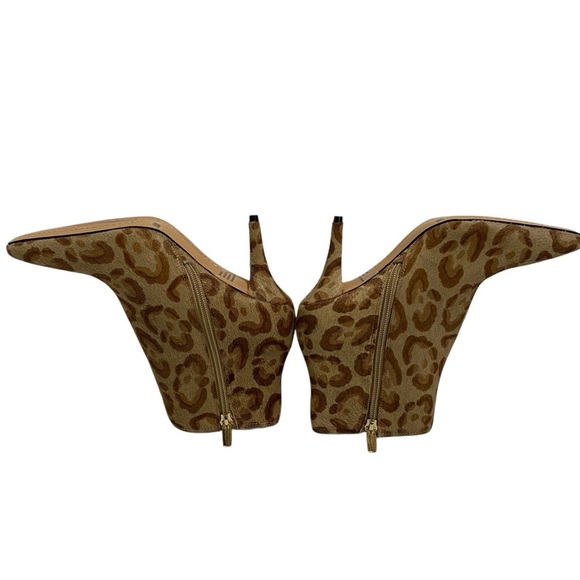 Vince Camuto Ankle Booties Women’s 6.5M/37 Tan/ Brown Animal Print NWOB - Picture 7 of 10